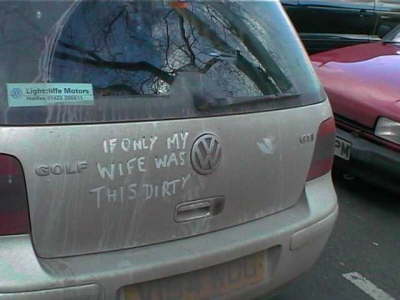 dirty car